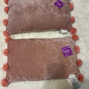 Pink Pom-Pom Kids Pillow Set